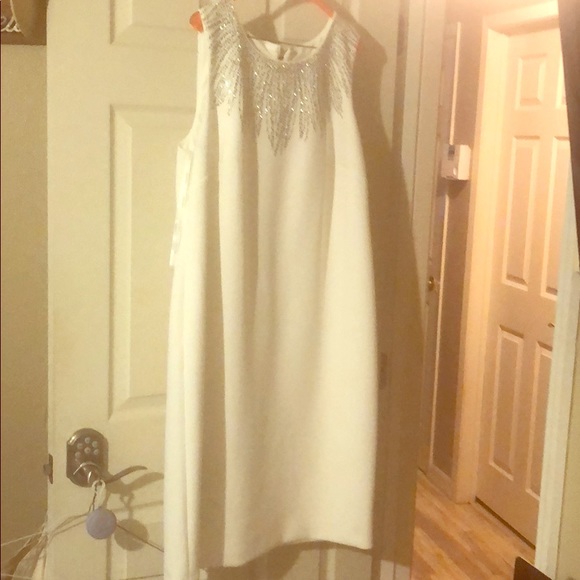 calvin klein rhinestone surplice gown